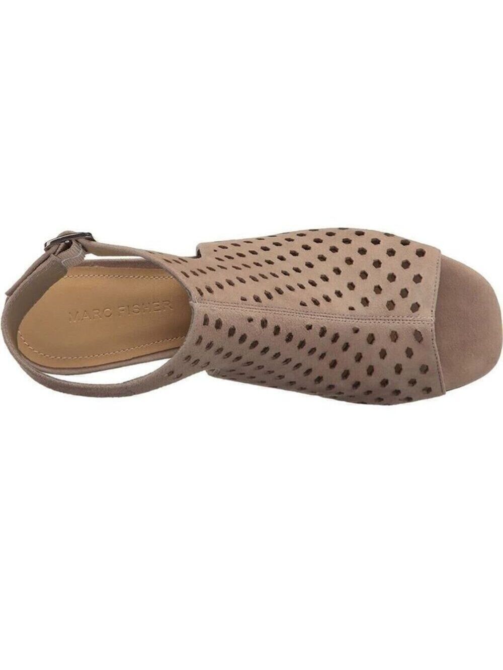 NWB Marc Fisher Berdie Taupe Suede Booties - Picture 7 of 7